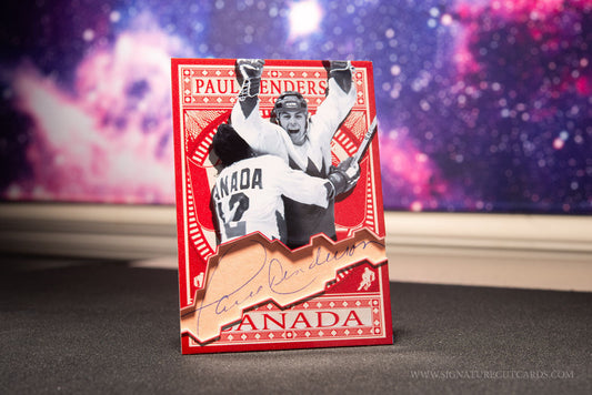 Paul Henderson 1972 Summit Series Team Canada Signature Cut Card