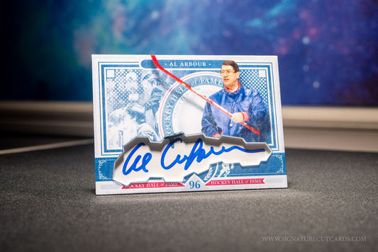 Al Arbour New York Islanders HHOF Class of Signature Cut Card