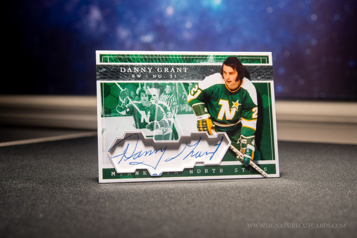 Danny Grant Minnesota North Stars Expansion Era Signature Cut Card