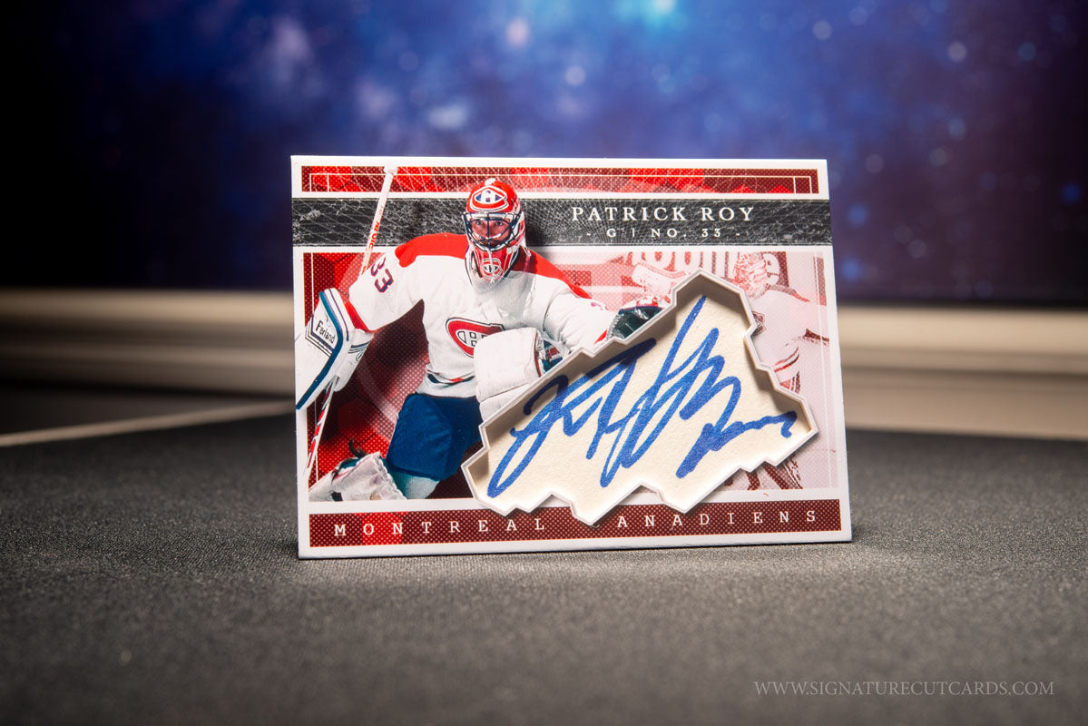 Patrick Roy Montreal Canadiens Expansion Era Signature Cut Card