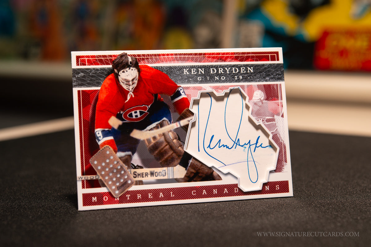 Ken Dryden Montreal Canadiens Expansion Era Signature Cut Card