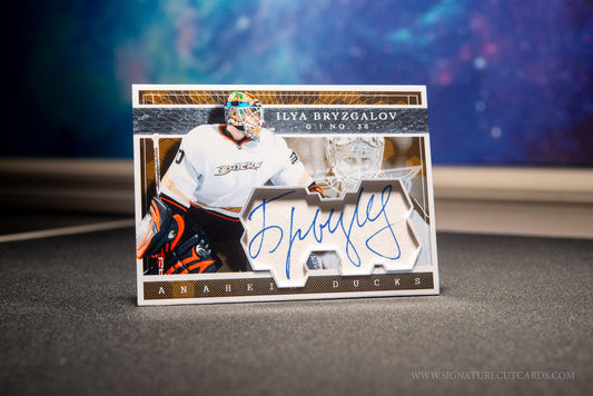 Ilya Bryzgalov Anaheim Ducks Expansion Era Signature Cut Card