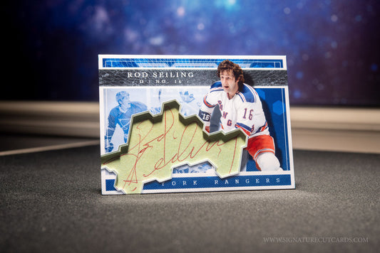 Rod Seiling New York Rangers Expansion Era Signature Cut Card