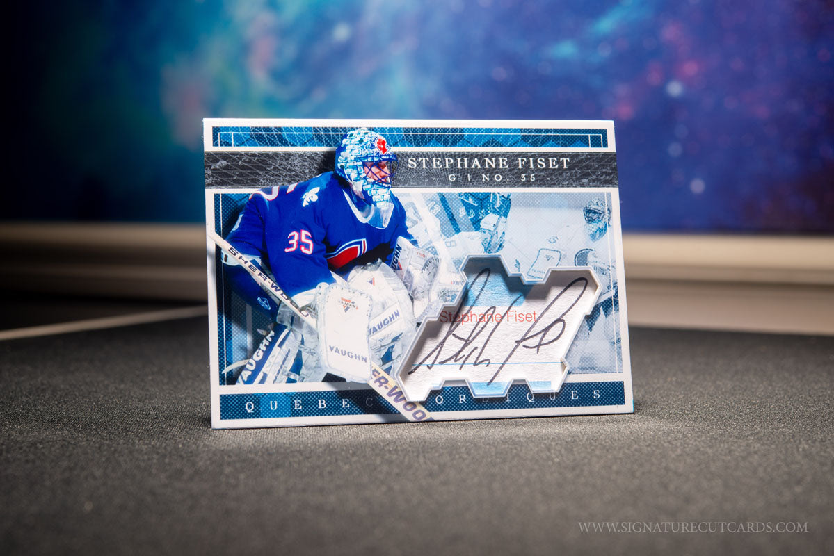 Stephane Fiset Quebec Nordiques Expansion Era Signature Cut Card