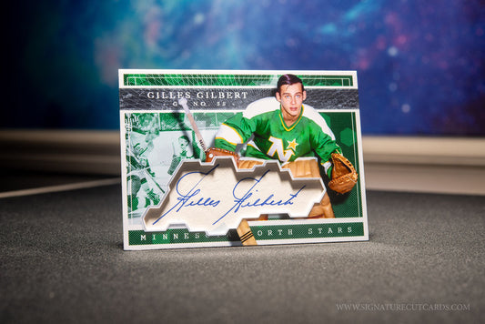 Gilles Gilbert Minnesota North Stars Expansion Era Signature Cut Card