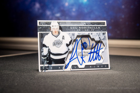 Luc Robitaille Los Angeles Kings Expansion Era Signature Cut Card