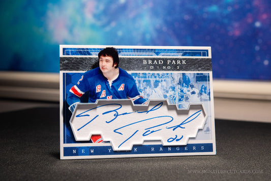 Brad Park New York Rangers Expansion Era Signature Cut Card