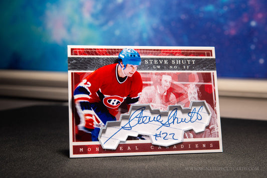 Steve Shutt Montreal Canadiens Expansion Era Signature Cut Card