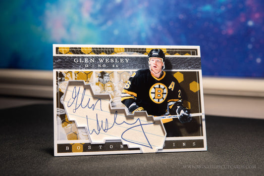 Glen Wesley Boston Bruins Expansion Era Signature Cut Card