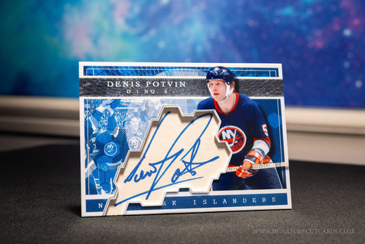 Denis Potvin New York Islanders Expansion Era Signature Cut Card