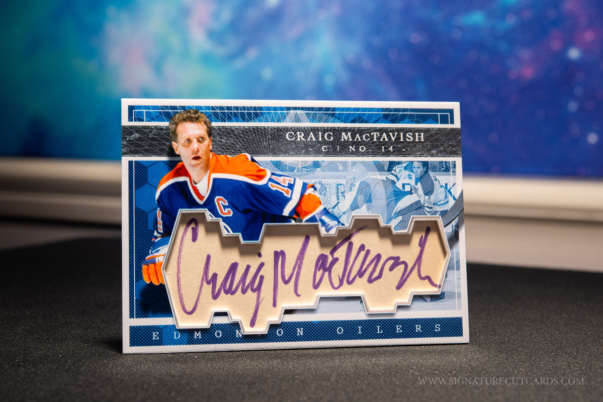 Craig MacTavish Edmonton Oilers Expansion Era Signature Cut Card