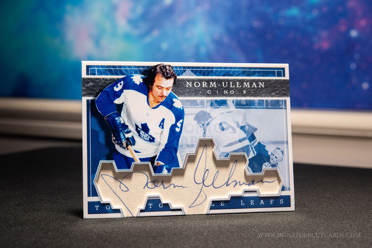 Norm Ullman Toronto Maple Leafs Expansion Era Signature Cut Card