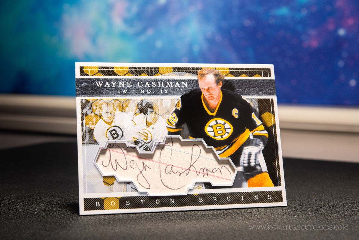 Wayne Cashman Boston Bruins Expansion Era Signature Cut Card