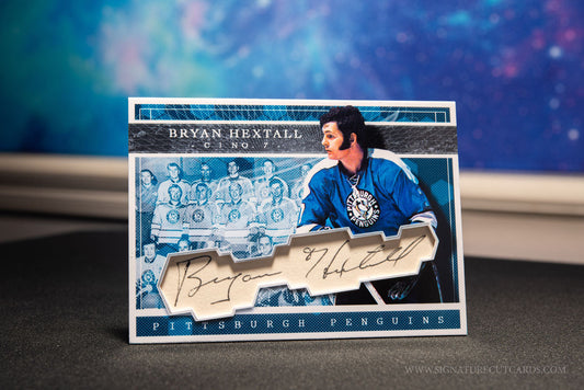 Bryan Hextal Jr. Pitsburgh Penguins Expansion Era Signature Cut Card