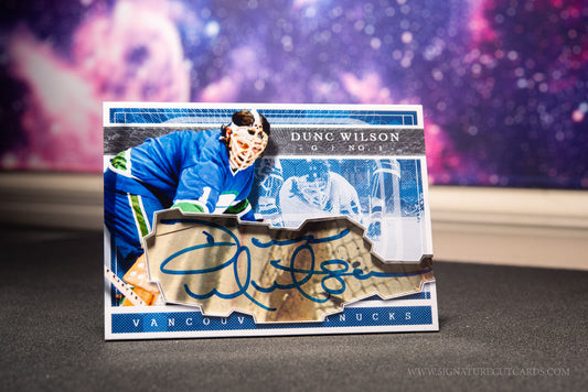 Dun Wilson Vancouver Canucks Expansion Era Signature Cut Card