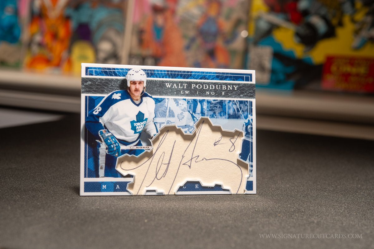 Walt Poddubny Toronto Maple Leafs Expansion Era Signature Cut Card