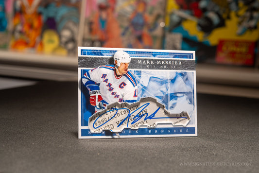 Mark Messier New York Rangers Expansion Era Signature Cut Card