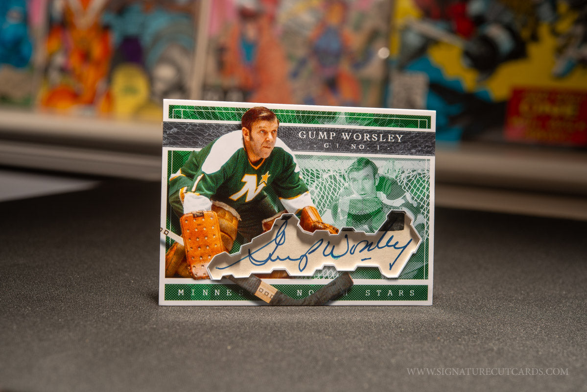 Gump Worsley Minnesota North Stars Expansion Era Signature Cut Card