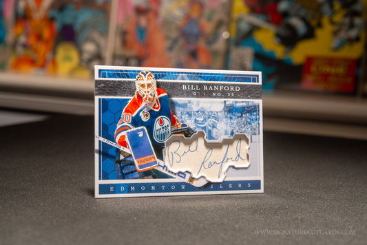 Bill Ranford Edmonton Oilers Expansion Era Signature Cut Card