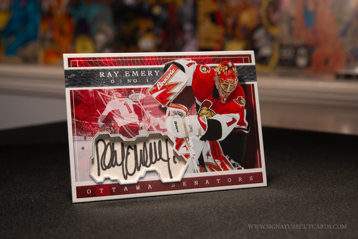 Ray Emery Ottawa Senators Expansion Era Signature Cut Card