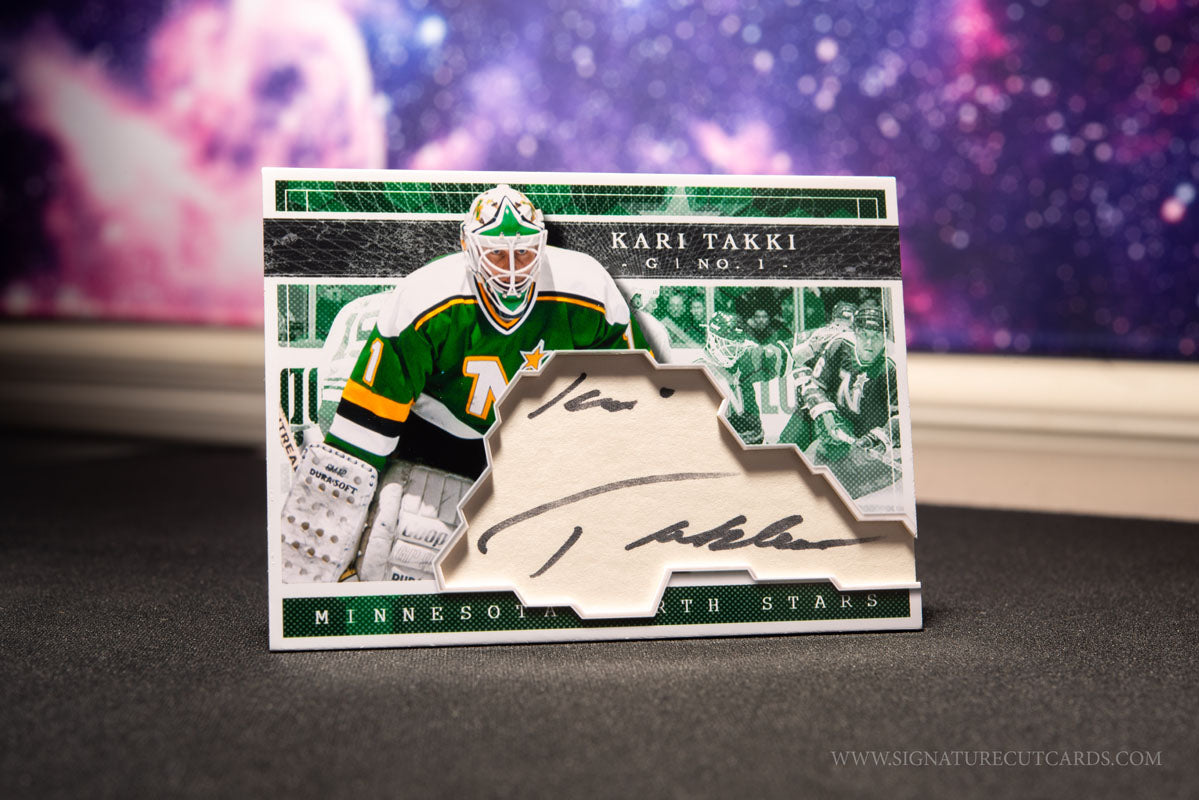 Kari Takki Minnesota North Stars Expansion Era Signature Cut Card