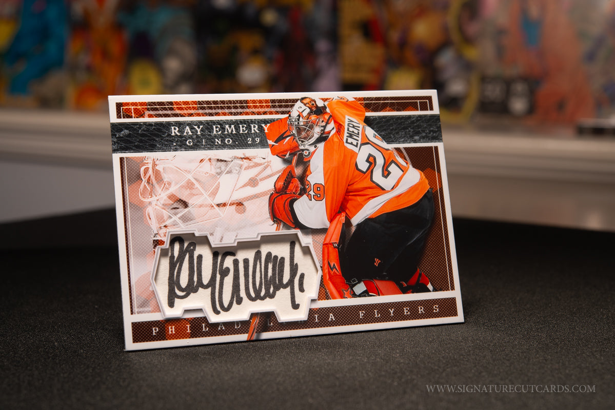 Ray Emery Philadelphia Flyers Expansion Era Signature Cut Card