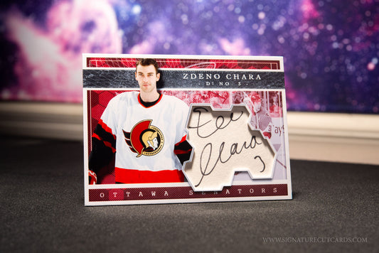 Zdeno Chara Ottawa Senators Expansion Era Signature Cut Card