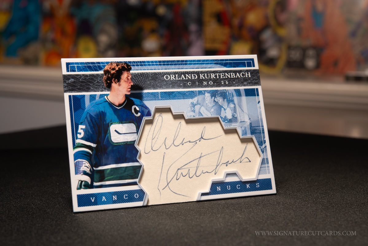 Orland Kurtenbach Vancouver Canucks Expansion Era Signature Cut Card