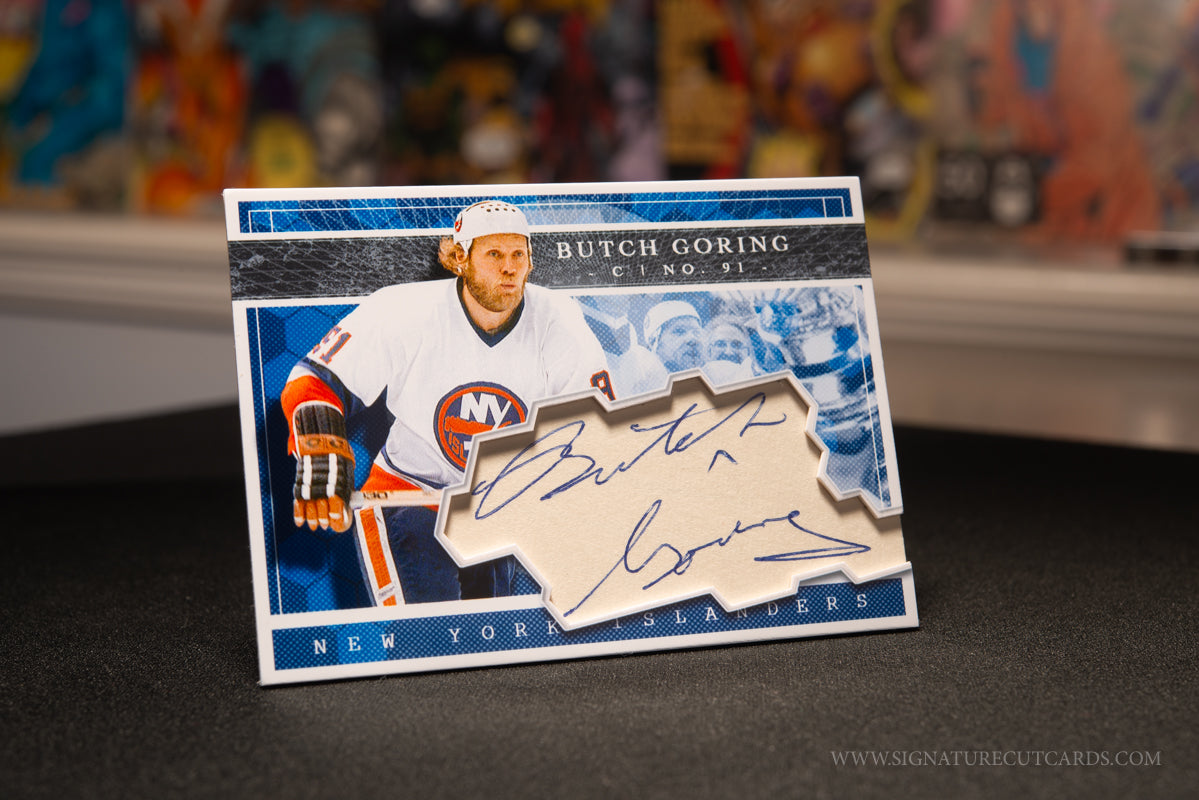 Butch Goring New York Islanders Expansion Era Signature Cut Card