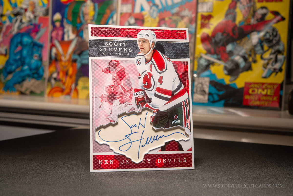 Scott Stevens New Jersey Devils Expansion Era Signature Cut Card *Large