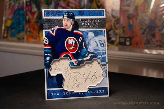 Zigmund Palffy New York Islanders Expansion Era Signature Cut Card *Large