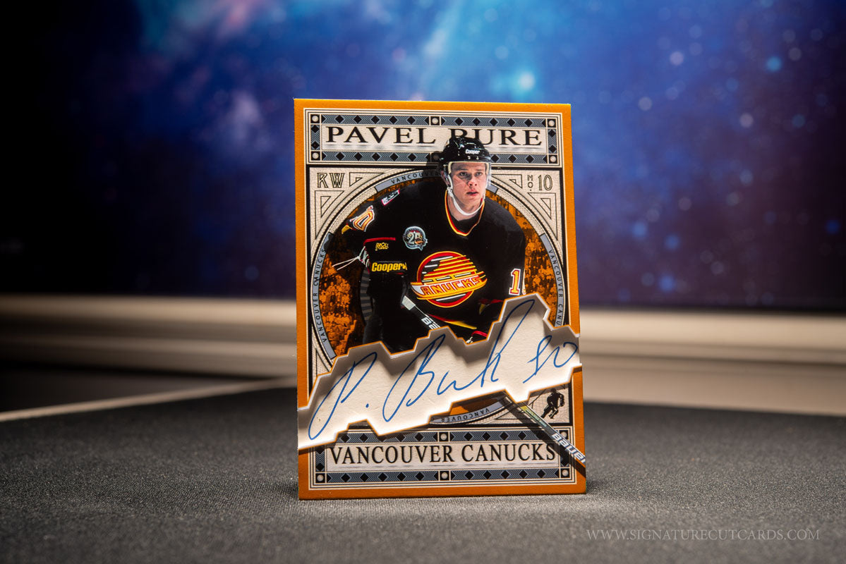 Pavel Bure Vancouver Canucks Expansion Era Signature Cut Card