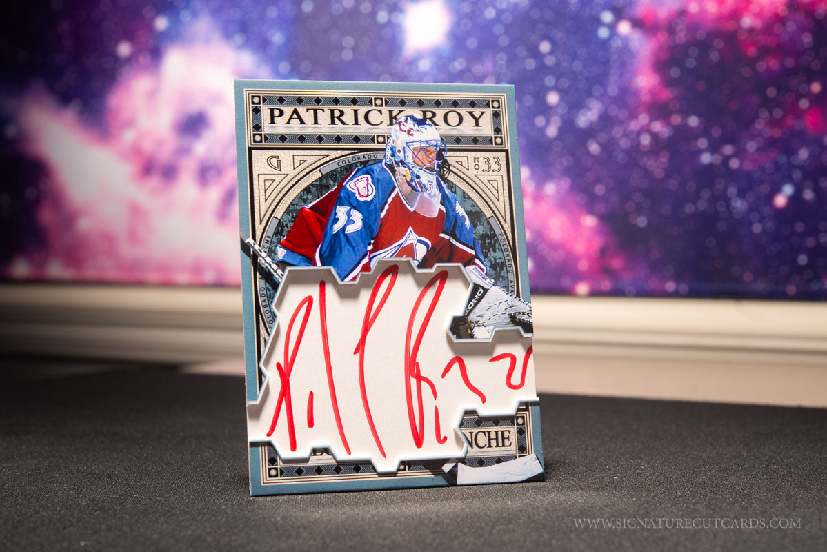 Patrick Roy Colorado Avalanche Expansion Era Signature Cut Card