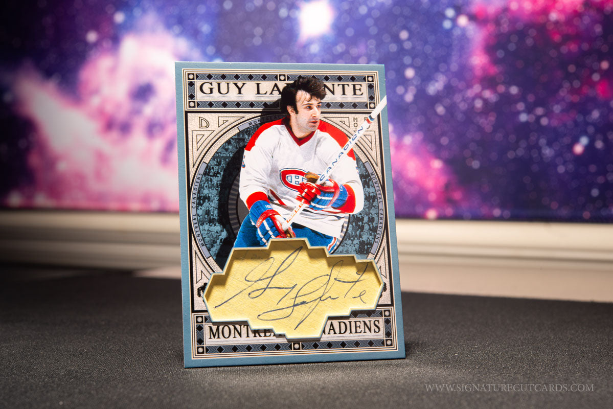 Guy Lapointe Montreal Canadians Expansion Era Signature Cut Card