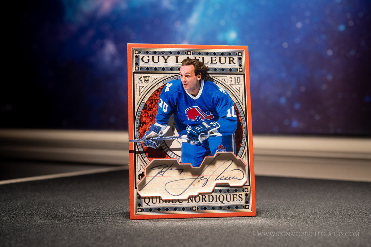 Guy Lafleur Quebec Nordiques Expansion Era Signature Cut Card