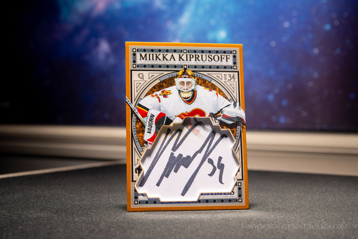 Miikka Kiprusoff Calgary Flames Expansion Era Signature Cut Card