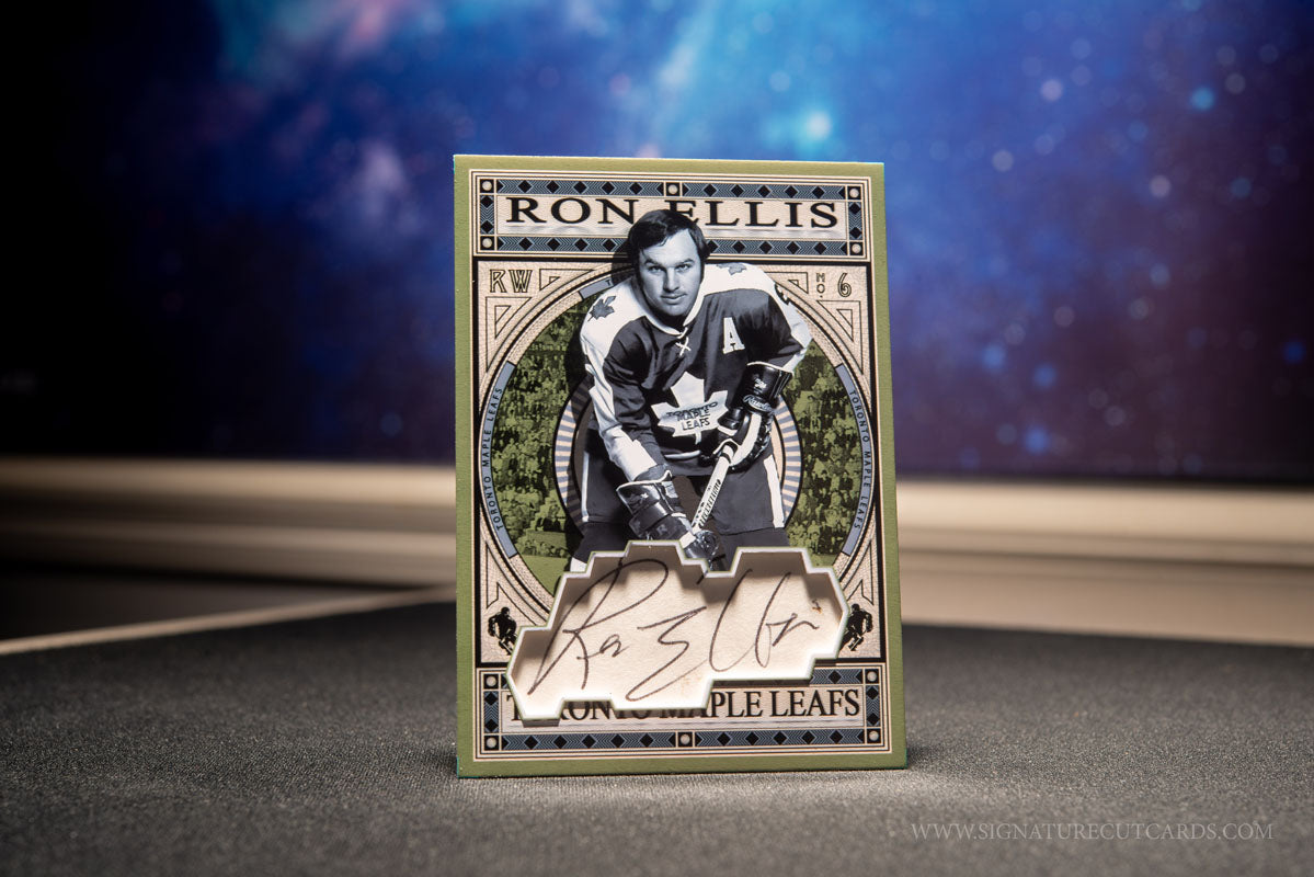 Ron Ellis Toronto Maple Leafs Expansion Era Signature Cut Card