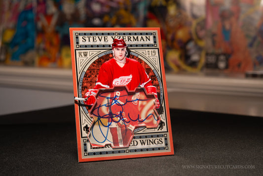 Steve Yzerman Detroit Red Wings Expansion Era Signature Cut Card