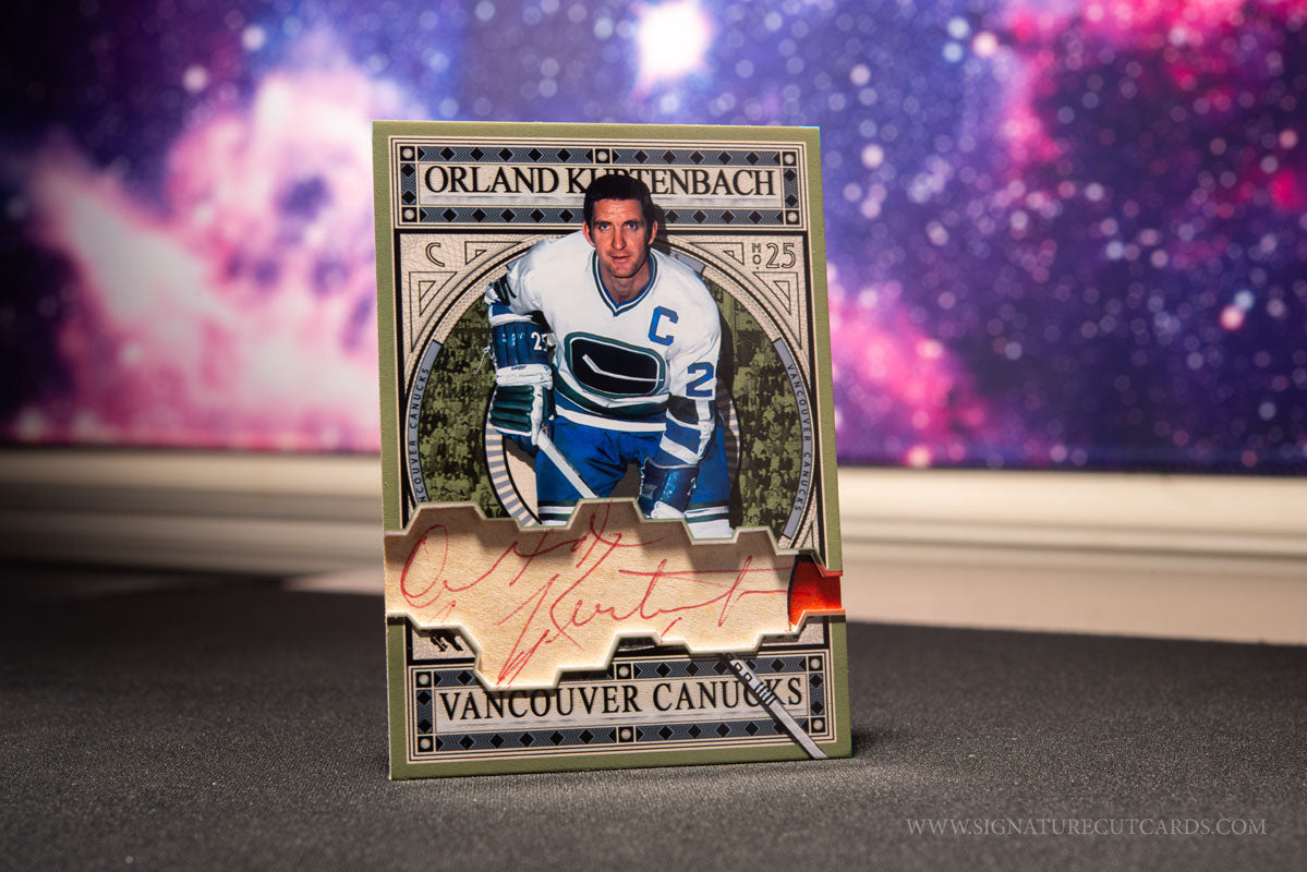 Orland Kurtenbach Vancouver Canucks Expansion Era Signature Cut Card