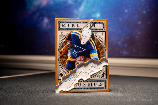 Mike Liut St. Louis Blues Expansion Era Signature Cut Card