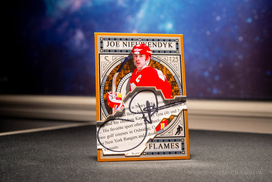 Joe Nieuwendyk Calgary Flames Expansion Era Signature Cut Card