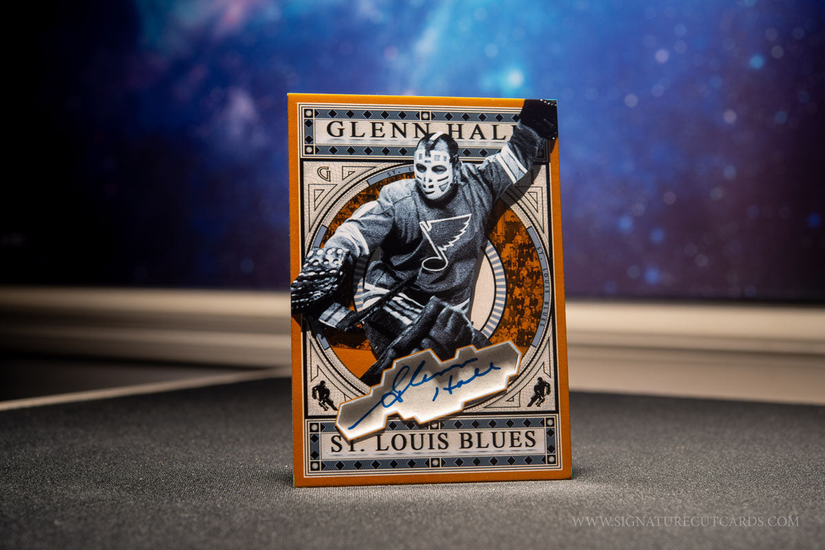 Glenn Hall St. Louis Blues Expansion Era Signature Cut Card