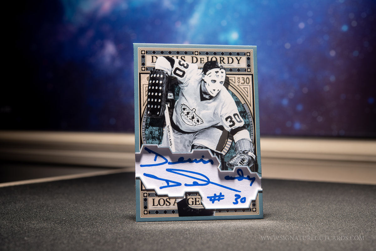 Denis DeJordy Los Angeles Kings Expansion Era Signature Cut Card