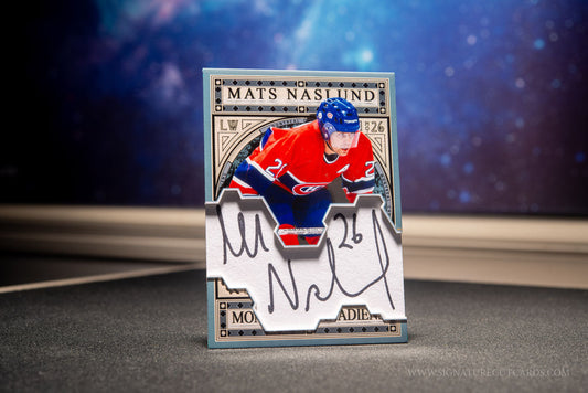 Mats Naslund Montreal Canadiens Expansion Era Signature Cut Card