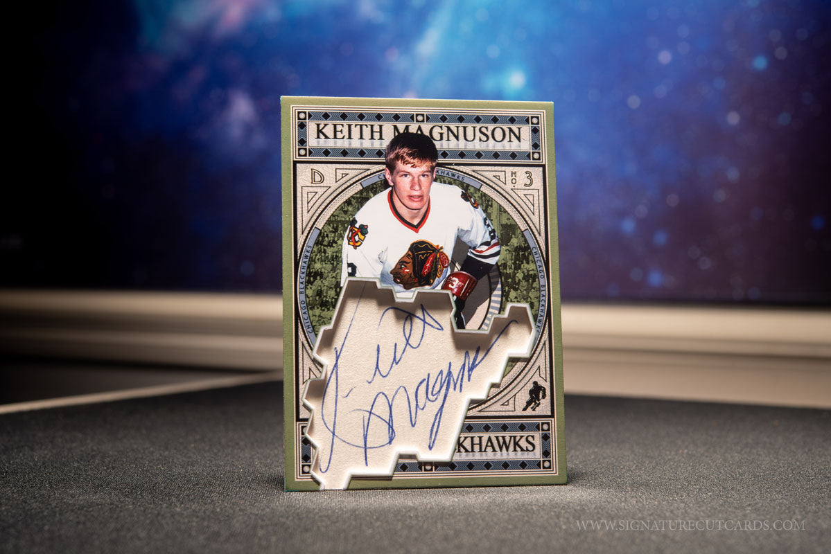 Keith Magnuson Chicago Blackhawks Expansion Era Signature Cut Card