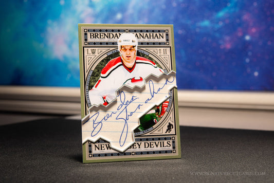 Brendan Shanahan New Jersey Devils Expansion Era Signature Cut Card