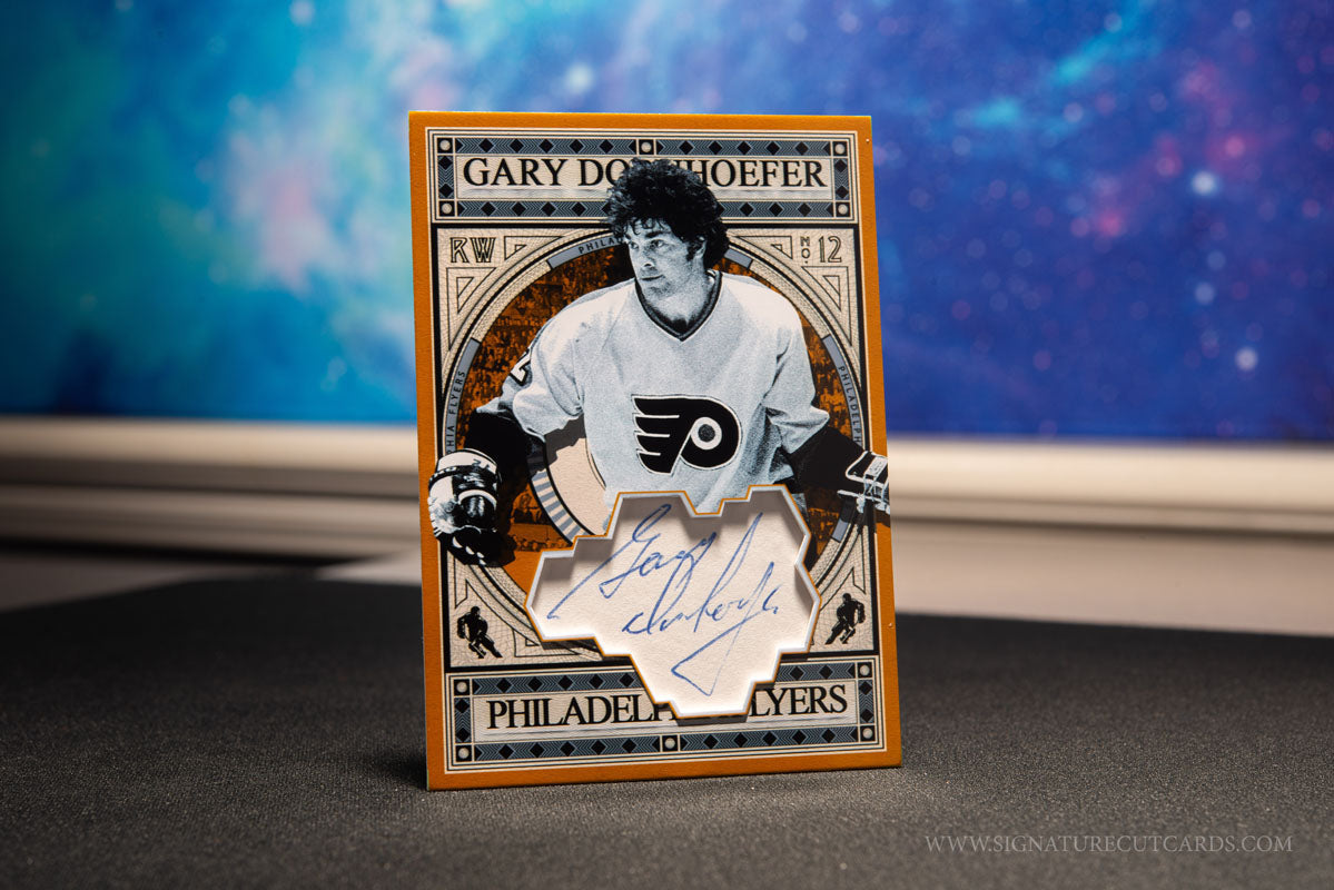 Gary Dornhoefer Philadelphia Flyers Expansion Era Signature Cut Card