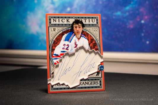 Nick Fotiu New York Rangers Expansion Era Signature Cut Card