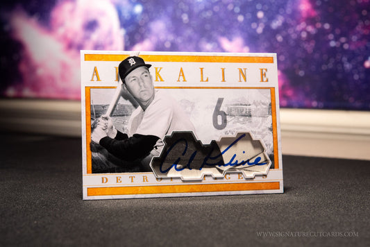 Al Kaline Detroit Tiger MLB Golden Signature Cut Card