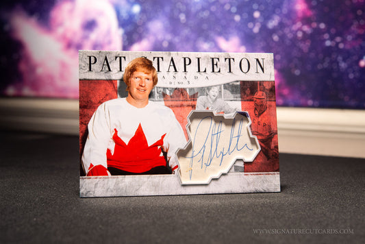 Pat Stapleton 1972 Summit Series Team Canada Signature Cut Card